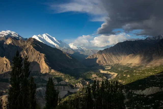 Mountain landscapes in the north of Pakistan